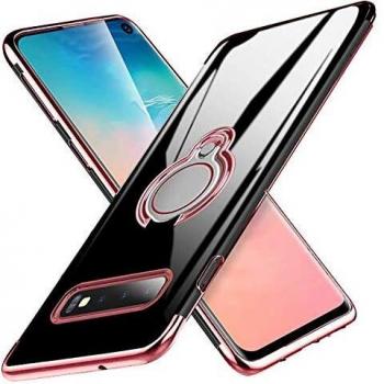 Fulidy Coque S10/S10+ en Gel Lustre Métal avec Placage Anti-Mince