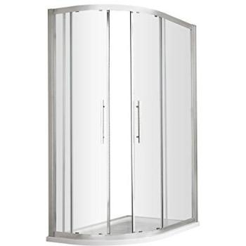 Hudson Reed Apex Double Door Offset Quadrant Shower Enclosure – Chrome Finish, 900 × 800 mm, 8 mm Glass