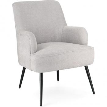 Poltrona Ernestine Colore Grigio Chiaro
