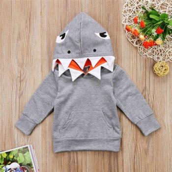 Boys' Cartoon Shark Outerwear Jacket (1-6T)