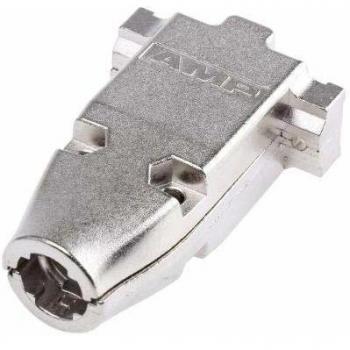 TE Connectivity AMPLIMITE HD-20 D-SUB Gehäuse 9 Pins Metall 180 ° Silber