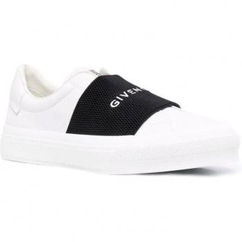 Givenchy City Sport Leather Sneaker in White, Size 41.5