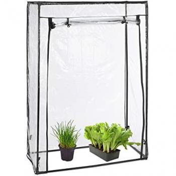 Invernadero Vertical para Tomates Relaxdays, Cubierta de PVC, 150x100x50 cm