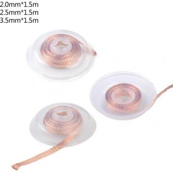 1.5m Copper Braid Solder Wick Wire 2% Flux for BGA Repair