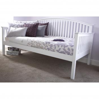 Madrid Wooden Day Bed Frame - White