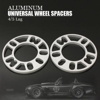 Universal Wheel Spacer Gasket 2PCS (Aluminum Alloy, 3/5/8/10mm Thickness, 4 & 5 Lug)