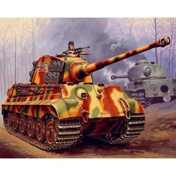 5D DIY Diamantmalerei Landschafts-Tank Kreuzstich 20X30CM
