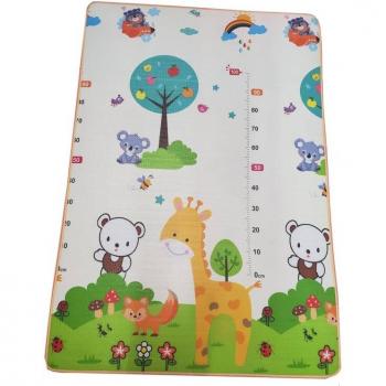 Tapis de jeu réversible pour bébés avec barrière