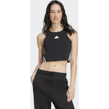 Camiseta adidas future icons 3 bandas mujer negro