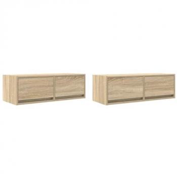 Estantería de TV Madera Ingeniería Roble 80x31x25,5cm