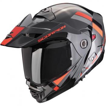Scorpion ADX-2 Galane Klapphelm - Schwarz Rot Silber - L - male