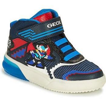 Sneaker Geox Grayjay Bambino Navy e Light Blue EU 25