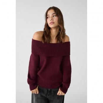 Stradivarius T-shirt Viola M con spalle nude