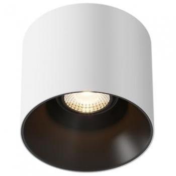 Maytoni Maytoni Alfa LED Surface Mounted Downlight White, Black, 12.5cm 3000K