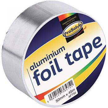 ProSolve 50mm x 45m Aluminium Foil Tape - Silver - 24 Rolls