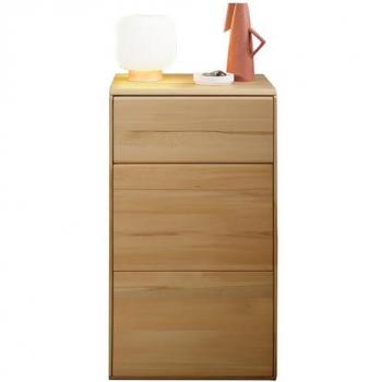 Lomadox Kommode KALAMARIA-69, Massivholz Sideboard Anrichte Wohnzimmer Schrank modern in Buche