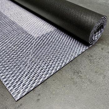 Tappeto Vinile Deblon Antiscivolo in PVC, Grigio Chiaro, 60 x 90 cm