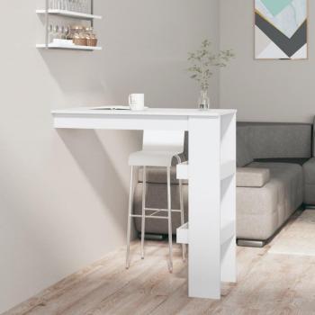 VidaXL Bancone da Muro Bianco 102x45x103,5 cm in Legno Compensato