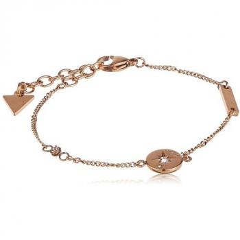 Bracciale Donna Guess Acciaio Inossidabile Oro Rosa con Zirconi Stella Wanderlust UBB20029-S