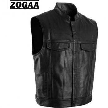Chaleco de Cuero Imitación ZOGGA Hip Hop