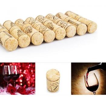 10PCS Wine Corks - Wooden Bottle Stoppers