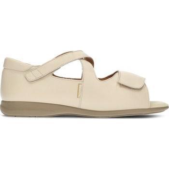 Diabetes Comfort Beige 0763 – Sandalia de Cuero con Plantilla Extraíble