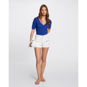 Short Morgan Femenino Slim con Detalle de Cremallera