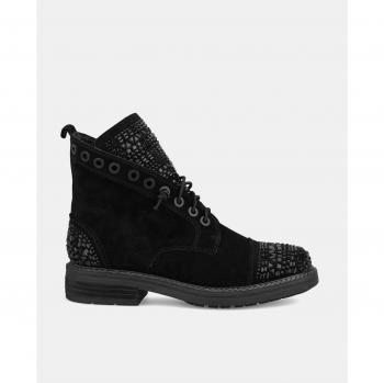 Botines Alma en Pena de piel con cordones
