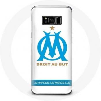 Samsung Galaxy S8 Plus Olympique de Marseille Logo Case - White Background