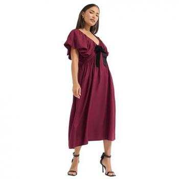 PixieGirl Petite Rotes Schleifenkleid