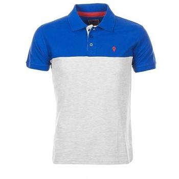 Polo Degré Celsius a Maniche Corte Ragazzo Ecaloste Blu/Grigio Taglia 8
