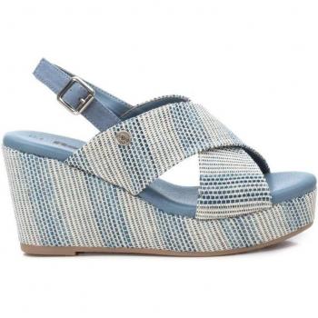 Sandali con Zeppa in Jeans Donna Refresh 170692 - Altezza Corda 9cm