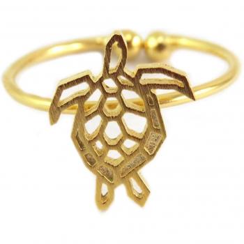Bague Tortue Dorata 13x10 mm