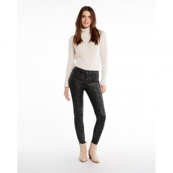 Morgan - Pantalón skinny animal print efecto mojado