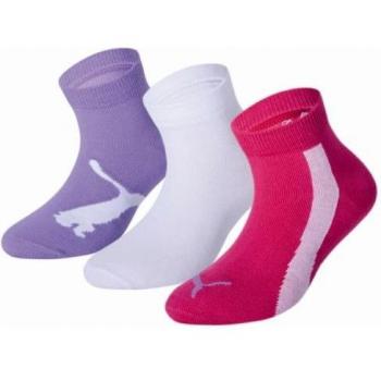 Puma Kids Lifestyle Quarters 3P - Calcetines de deporte con estampado infantil, Multicolor