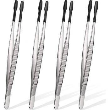 Pince‑plateau inox HLZS 4 pièces – Bijouterie