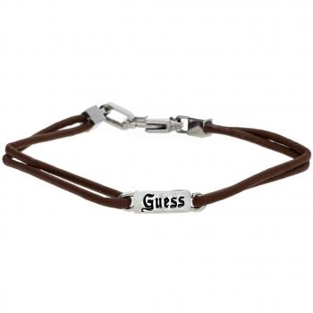Guess Herren Edelstahlarmband Braun/Silber UMB21502-S