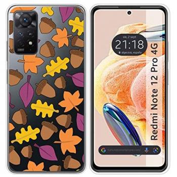 Tumundosmartphone Funda Silicona Transparente Xiaomi Redmi Note 12 Pro 4G - Diseño Otoño Dibujos