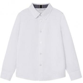 Camicia NKMNewsa bianca, adatta ai 4 anni