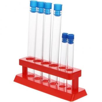 Tubes à Essai en Plastique avec Support de Rangement