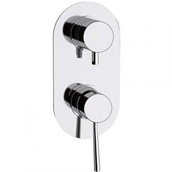 Rubinetto doccia con deviatore a tre vie serie minimal cod 76049