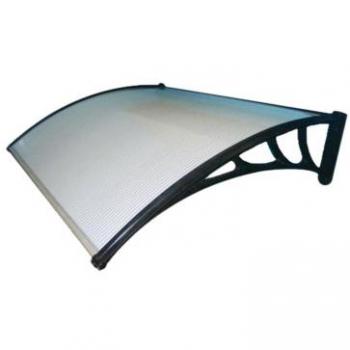 Tenda da sole per esterni in PC alveolare trasparente 100x150 cm