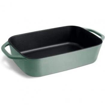 Springlane Gusseisen Auflaufform Mint, 39,2 x 21,2 cm, 4 l, Emailliert