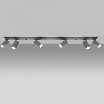 Famlights Deckenspot Angelina, 6-flammig, grau, max 240 W