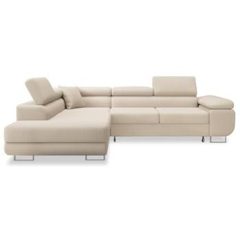 Marius Intense Deco Canapé d'Angle Gauche Convertible Bouclette Beige