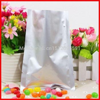 Heat Sealed Silver Aluminum Foil Bags, 15cm x 22cm, 100 Count