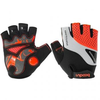 Gants de vélo utilitaire en nylon demi-doigt