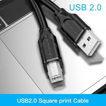 High-Speed USB A to B Male Printer Cable for 3D Label Printer - Data Sync - 1m, 1.5m, 2m, 3m, 5m