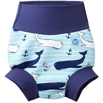 Splash About Baby Kid's New Improved Happy Nappy,Blue(Vintage Moby),8-9 years