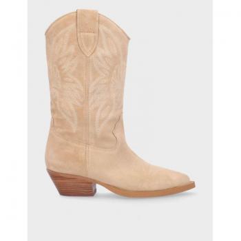 ALPE 5001 Botas Cowboy Mujer Beige Arena